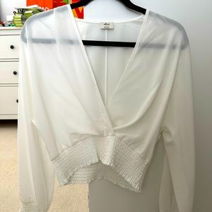 Wilfred cropped white shirt